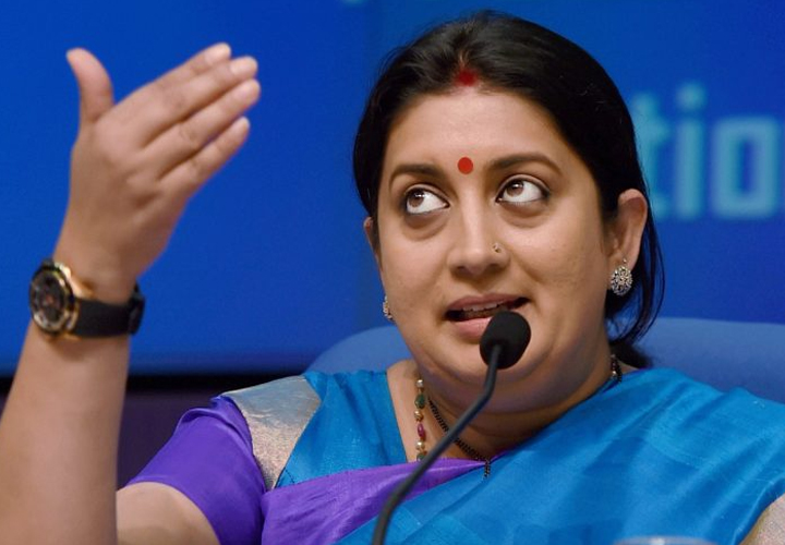 ചൈനാ-യുഎസ് വ്യാപാരയുദ്ധം ഇന്ത്യന്‍ പരുത്തി വ്യവസായത്തെ തകര്‍ക്കുന്നു:സ്മൃതി ഇറാനി